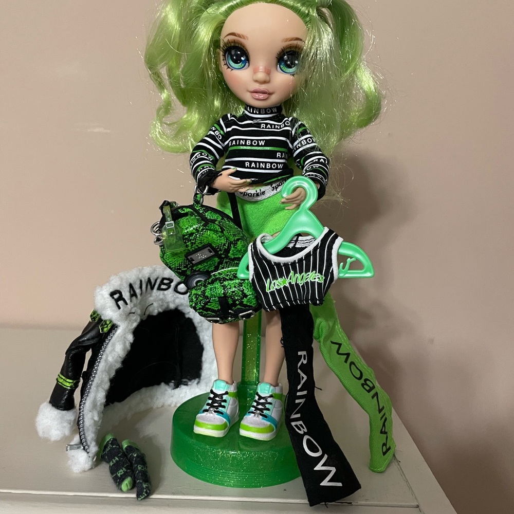 Rainbow Green Fashion Doll